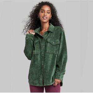 Wild Fable Soft Corduroy Shacket XL